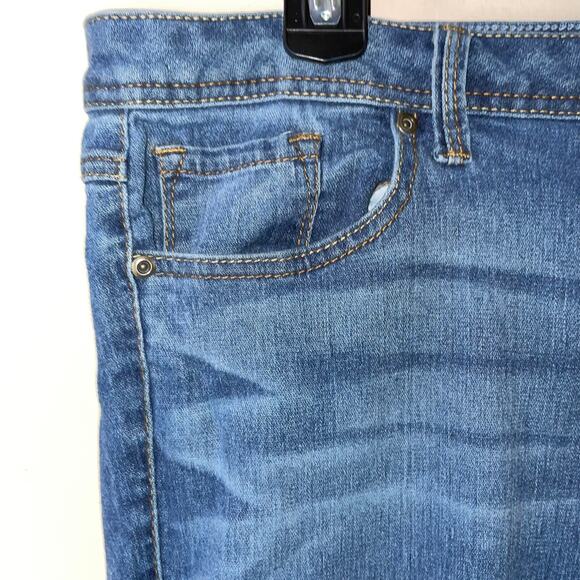 no boundaries juniors plus size 17 stretch denim blue jeans - Picture 6 of 8